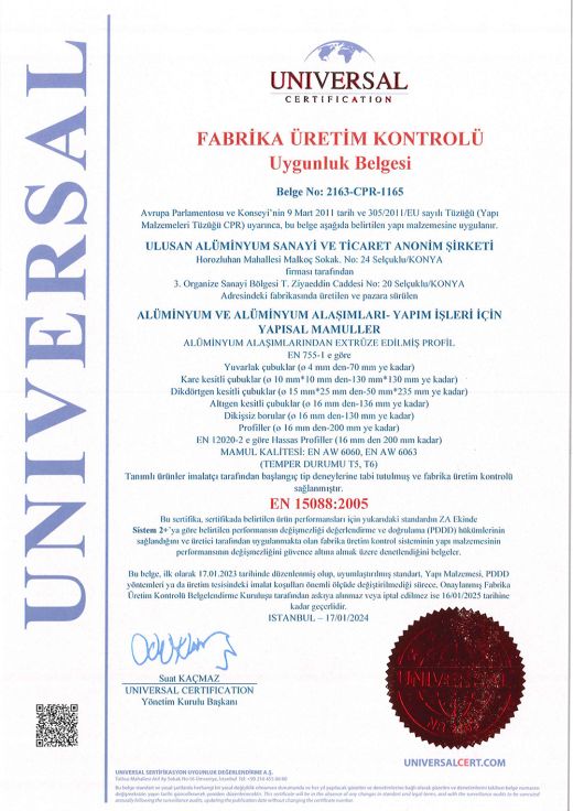 EN 15088 Sertifika TR