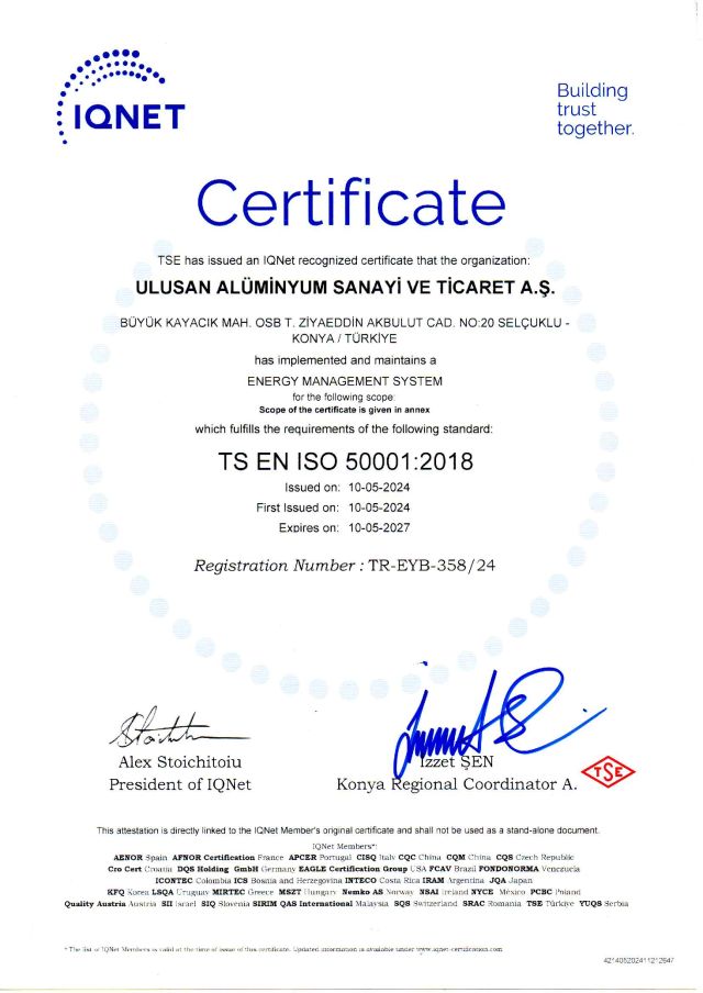 IQNet TSE EN ISO 50001